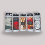 Nagrobna sveča Premium M5 z motivom Vrtnica - v spomin